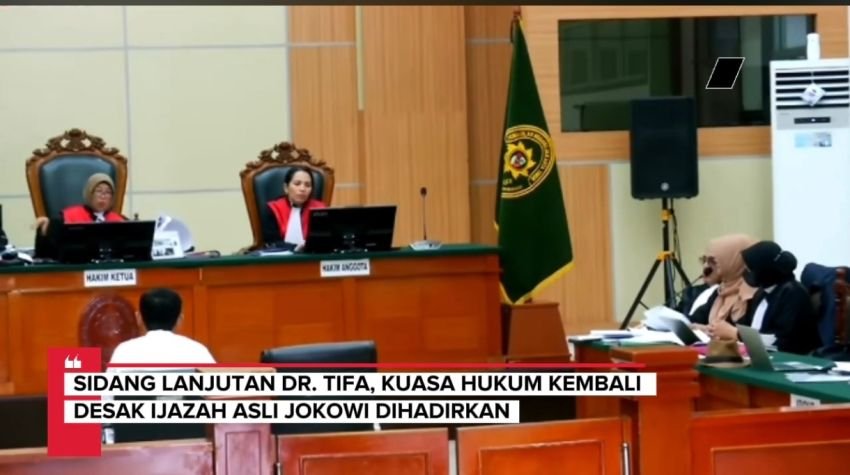 SIDANG LANJUTAN PERKARA IJAZAH JOKOWI